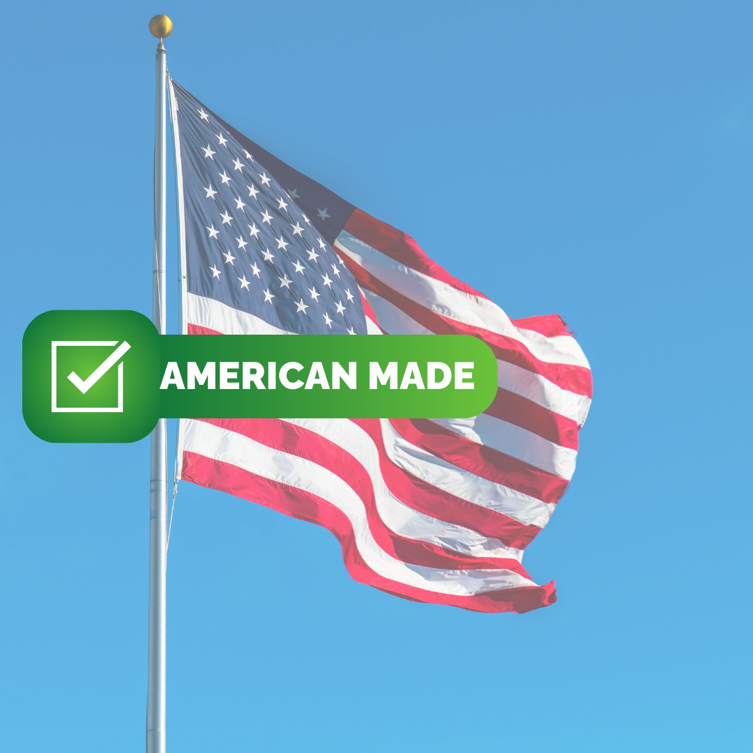 America Flag and American Made Text